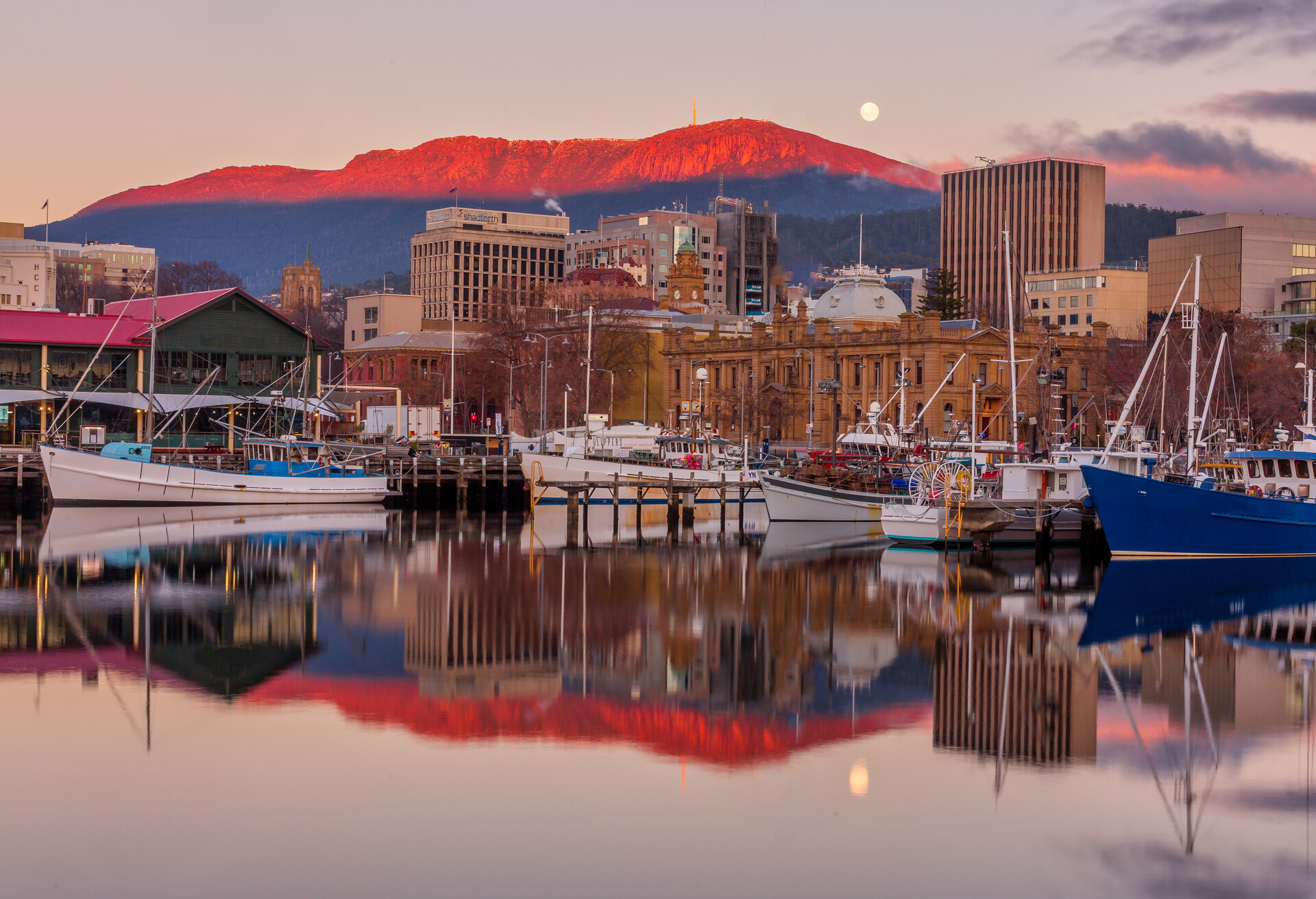 Sunrise at Constitution Dock, Hobart Tasmania