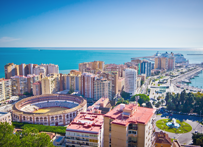 Sea view in the eastern district of Malaga