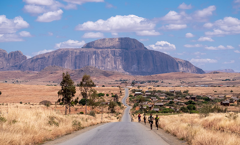 The bishop's hat mountain in Madagascar