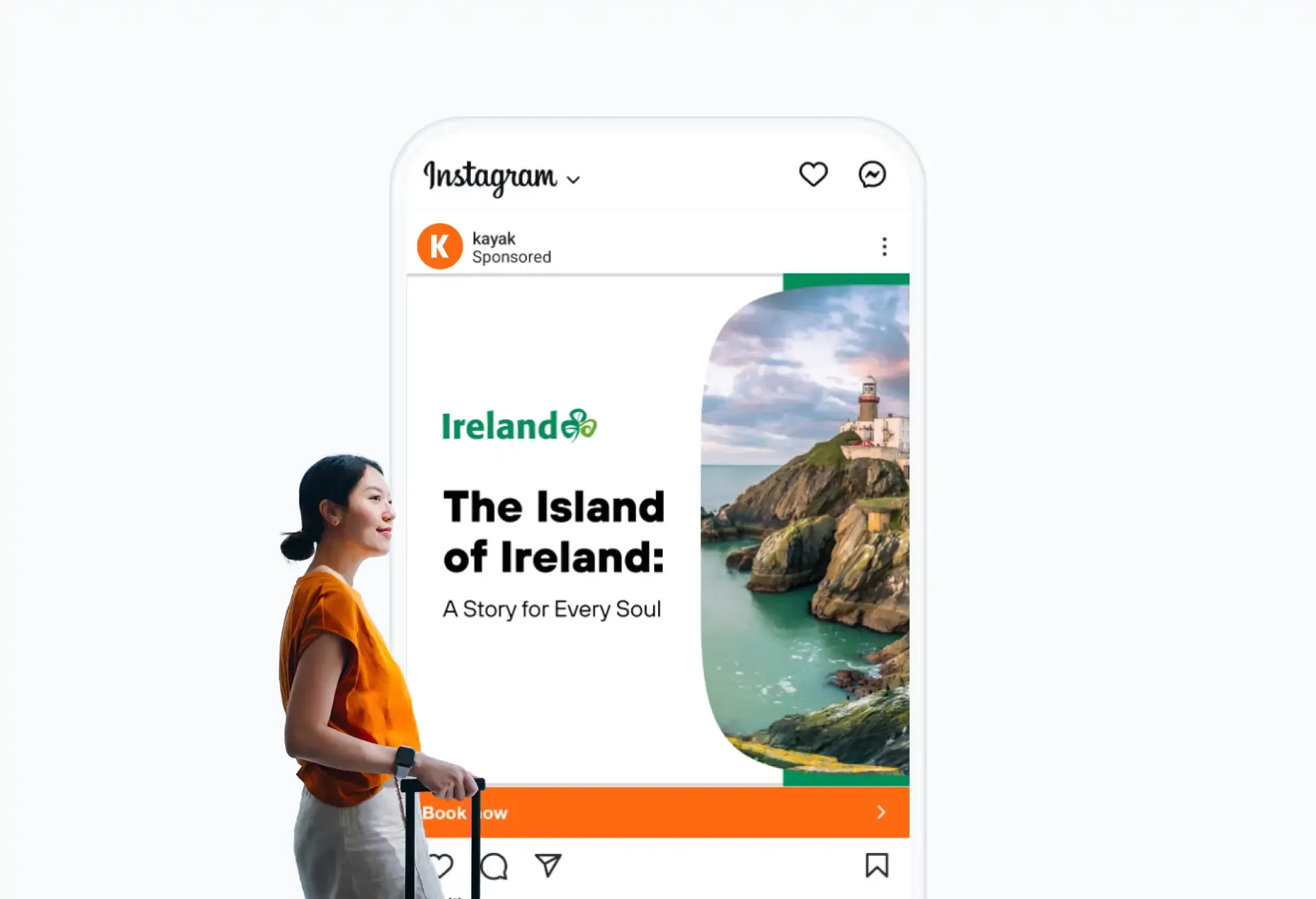 Instagram ad for Ireland: 'The Island of Ireland – A Story for Every Soul.