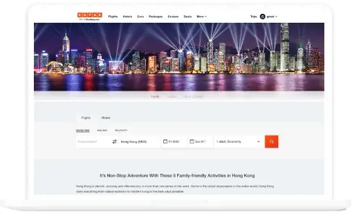 Custom Landing Page example