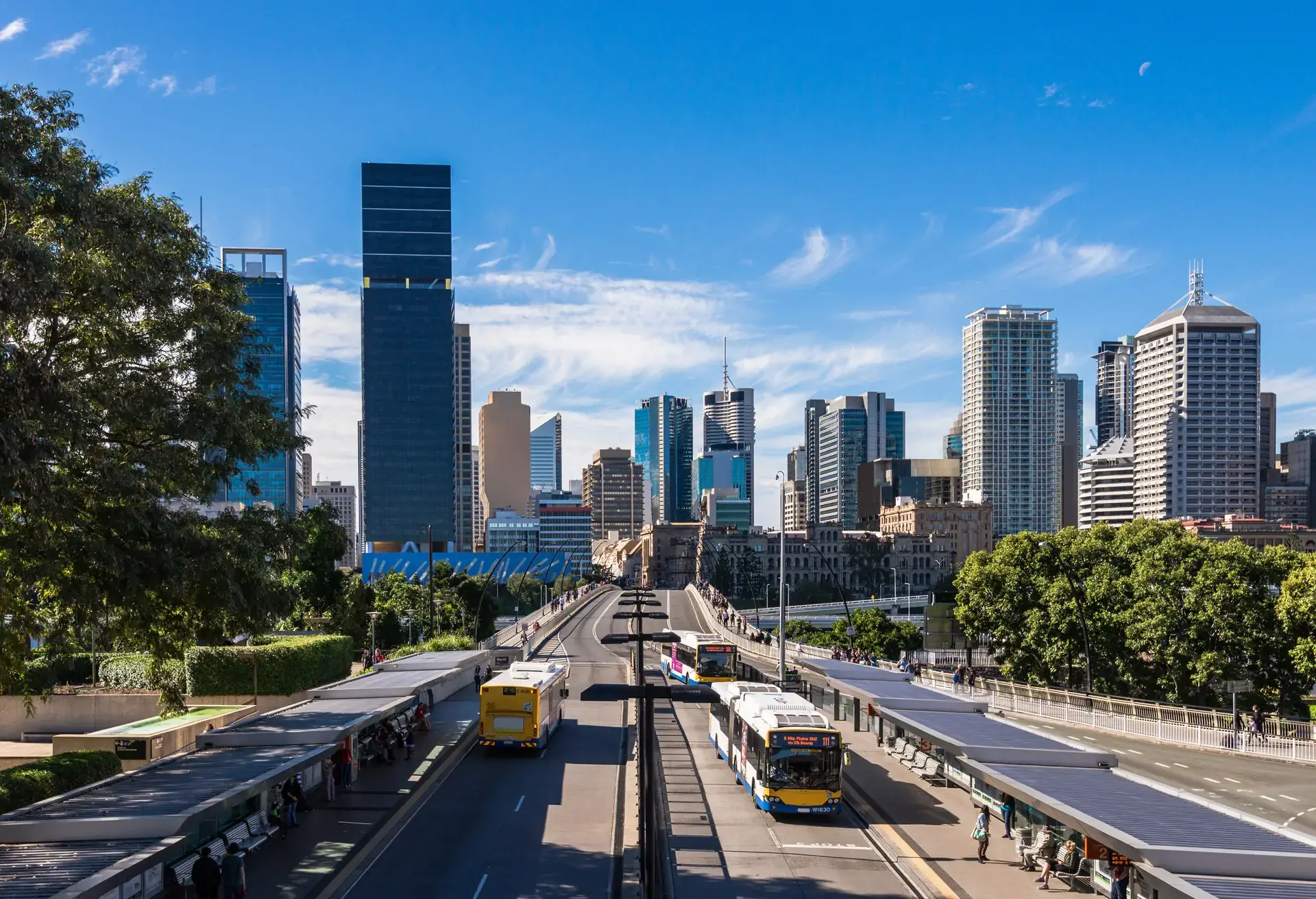 Brisbane city in a beautiful day